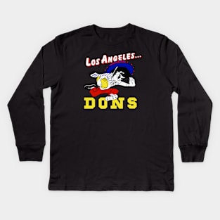 Retro Los Angeles Dons Football 1949 Kids Long Sleeve T-Shirt